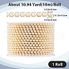 Plastic Pearl Bead Cup Chains CH-WH0013-01A-G-2