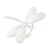Anti-Tarnish 304 Stainless Steel Dragonfly Open Cuff Rings RJEW-M047-07P-2