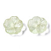 Transparent Spray Painted Imitation Jade Glass Beads GLAA-Q089-003-E002-3