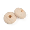 Unfinished Wood Rondelle Beads WOOD-WH0029-53A-2