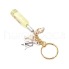 Resin & Glass & Alloy Keychain KEYC-JKC01158-6