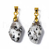 Natural Sesame Jasper Pendants G-Q998-008F-2