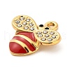 304 Stainless Steel Crystal Rhinestone Pendants STAS-P385-08G-B-2