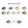 Craftdady 200Pcs 10 Colors Electroplate Glass Seed Beads SEED-CD0001-03A-12