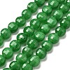 Natural Dyed White Jade Beads Strands G-C179-A6mm-09-2