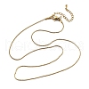 1MM 304 Stainless Steel Serpentine Chain Necklaces for Women Men NJEW-T016-11G-4