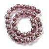 Handmade Dichroic Foil Glass Beads Strands DICH-U001-06F-3