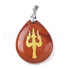 Natural Mixed Gemstone Pendants G-F786-09B-2