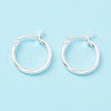 925 Sterling Silver Hoop Earrings STER-P047-13B-S-2