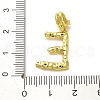 Rack Plating Brass Micro Pave Cubic Zirconia European Dangle Charms KK-L210-015G-E-3