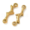 Ion Plating(IP) 304 Stainless Steel Branch Connector Charms STAS-Q334-62G-2