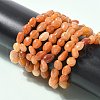 Natural Red Aventurine Beads Stretch Bracelets for Men Women BJEW-I320-01A-3