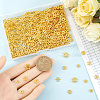 SOFPLATE 500Pcs 5 Styles Alloy Daisy Spacer Beads FIND-SP0002-22C-3