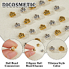 DICOSMETIC 200Pcs 2 Colors Tibetan Style Alloy Tube Bails FIND-DC0005-74-5