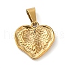 PVD Vacuum Plating 304 Stainless Steel Pendants STAS-D069-02G-2