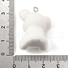 Flocky Opaque Resin Pendants FIND-U030-09P-02-3
