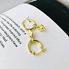 S925 Sterling Silver Rhombus Hoop Earrings ZM7245-4