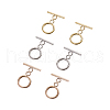 Ion Plating(IP) 304 Stainless Steel Ring Toggle Clasps STAS-CJ0001-46-1