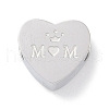 Mother's Day Tarnish Resistant 304 Stainless Steel European Beads STAS-K286-04H-P-1