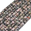 Frosted Natural Rhodonite Beads Strands G-K389-C42-01-2
