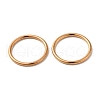 Zinc Alloy Round Rings IFIN-WH0052-50RG-3