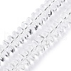 Transparent Glass Beads Strands GLAA-N001-62C-1