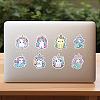 50Pcs Unicorn PVC Self-Adhesive Stickers PW-WGA825E-01-5