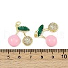 Brass Micro Pave Cubic Zirconia Pendants KK-H072-11A-G01-3