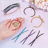 Unicraftale 10Pcs 10 Colors Adjustable Nylon Cord Slider Bracelet Making MAK-UN0001-56-4