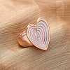 Zinc Alloy & Enamel Stretch Finger Rings for Women RJEW-M101-01D-G-1