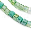 Gradient Color Electroplate Glass Bead Strands GLAA-E042-05B-3