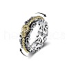 Zinc Alloy Spinner Rings for Women FS-WGC1941-01-3