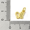 Real 18K Gold Plated Brass Pave Cubic Zirconia Pendants KK-M283-10A-01-3