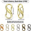 WADORN 12Pcs 6 Color Alloy DIY Bags Adjustable Clasps Accessories FIND-WR0003-24-5