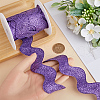 Gorgecraft 5 Yards Polyester Wavy Fringe Trim Ribbon OCOR-GF0003-45E-3