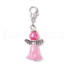 10Pcs 10 Colors Angle Glass Pendant Decorations HJEW-JM02334-03-4