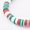 Polymer Clay Heishi Beaded Stretch Bracelets BJEW-JB06026-01-3