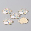 Alloy Colorful Enamel Connector Charms ENAM-CJC0019-01A-1