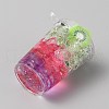 Transparent Acrylic Pendants OACR-WH20007-01C-18-2