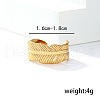 Stylish Leaf Stainless Steel Ethnic Cuff Rings UG5209-6