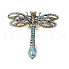 Dragonfly Alloy Brooches for Backpack Clothes JEWB-M067-10AB-1