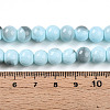Baking Painted Glass Beads Strands DGLA-N013-8mm-03-4