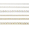6 Styles Brass Rhinestone Strass Chains CHC-TA0001-05-1