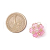 Handmade Glass Seed Beaded Sakura Pendants PALLOY-MZ00763-02-2