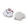 304 Stainless Steel Enamel Pendants STAS-P339-19P-02-2