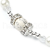 Cross & Virgin Mary Alloy Rosary Bead Necklaces NJEW-JN05123-6