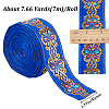 Flat Ethnic Style Embroidery Polyester Ribbons OCOR-WH0067-86A-2