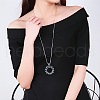 Alloy Rhinestone Ring Pendant Necklaces for Women FS-WG70ED3-01-2