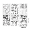   6 Sheets 6 Styles PVC Plastic Stamps DIY-PH0010-55-2
