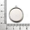 304 Stainless Steel Pendant Cabochon Settings STAS-S181-02P-F-3